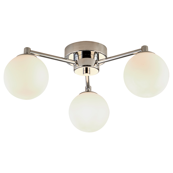 Deckenleuchte Tiberius - Stahl - Silber - 3-flammig