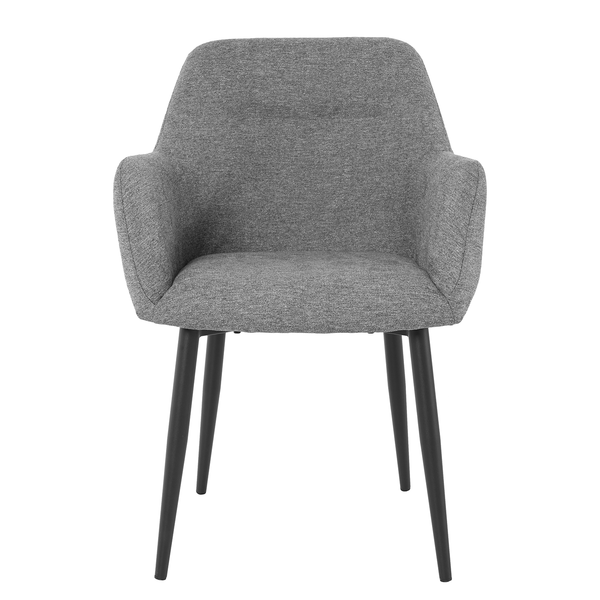 Armlehnenstuhl Ecunda 2er-Set - Grau