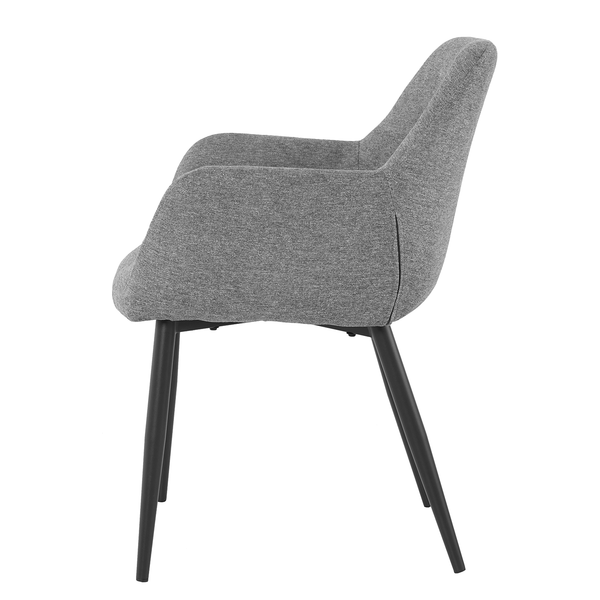 Armlehnenstuhl Ecunda 2er-Set - Grau