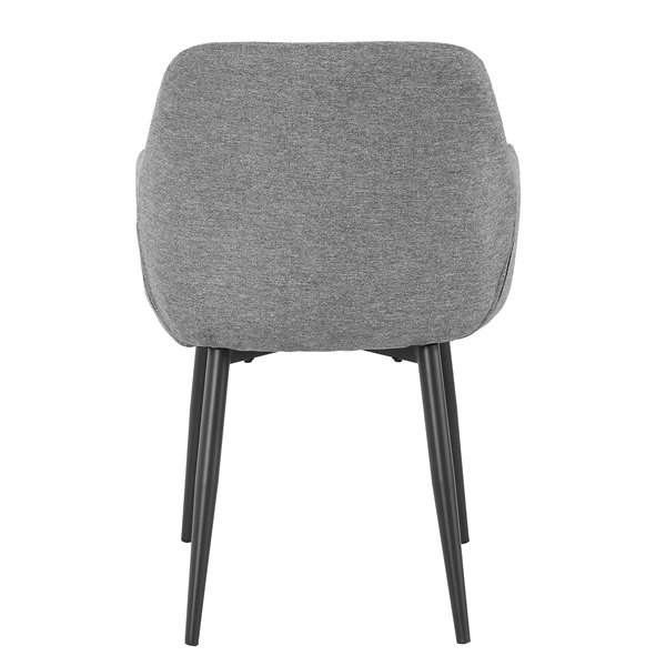 Armlehnenstuhl Ecunda 2er-Set - Grau