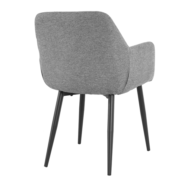 Armlehnenstuhl Ecunda 2er-Set - Grau