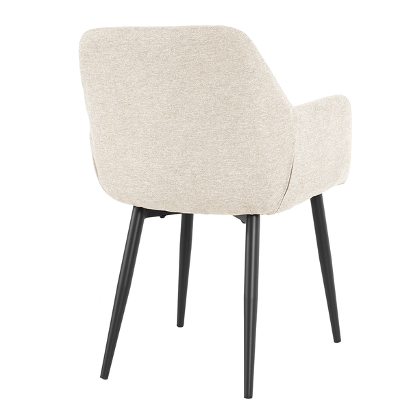 Armlehnenstuhl Ecunda 2er-Set - Beige
