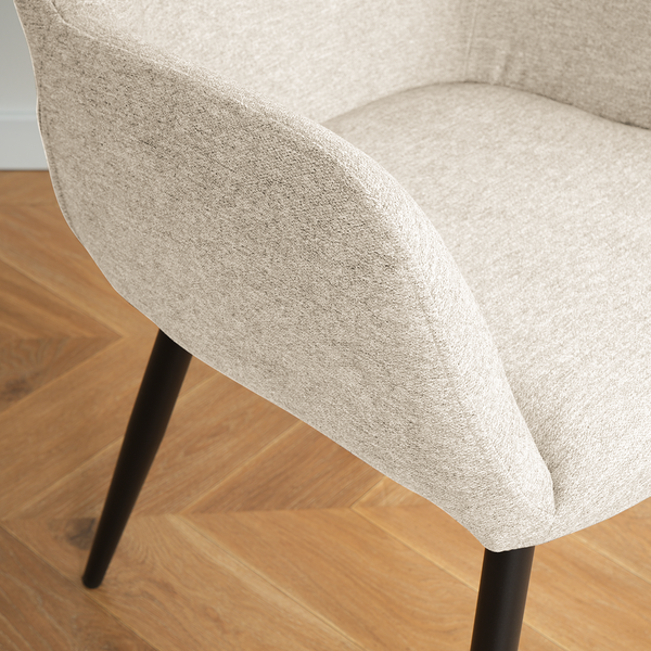 Armlehnenstuhl Ecunda 2er-Set - Beige