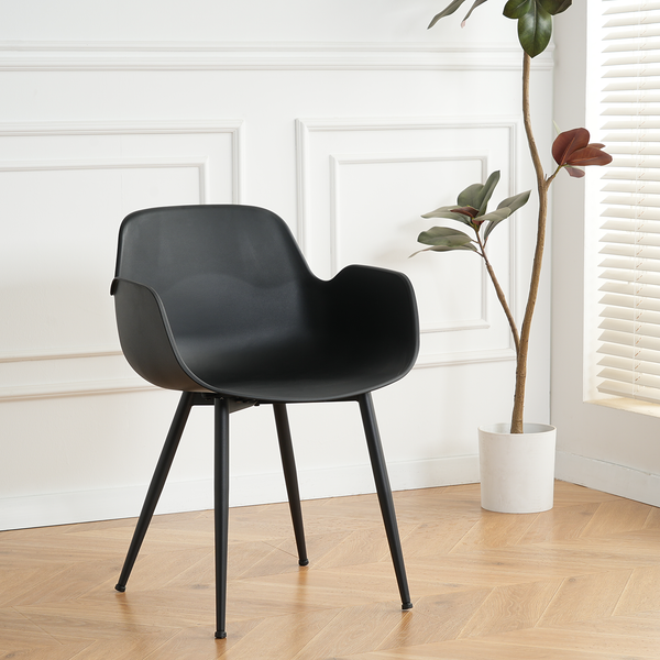 Esszimmerstuhl Sandby 2er-Set - Schwarz