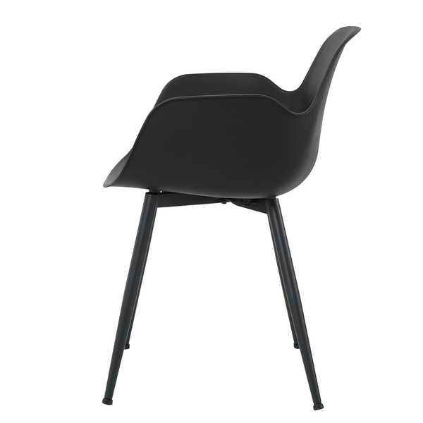 Esszimmerstuhl Sandby 2er-Set - Schwarz