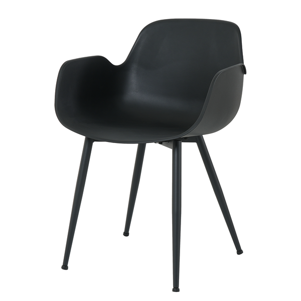 Esszimmerstuhl Sandby 2er-Set - Schwarz