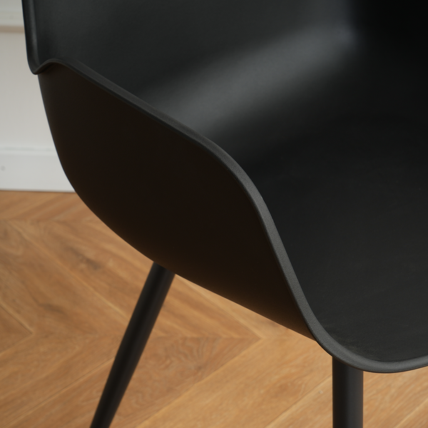 Esszimmerstuhl Sandby 2er-Set - Schwarz