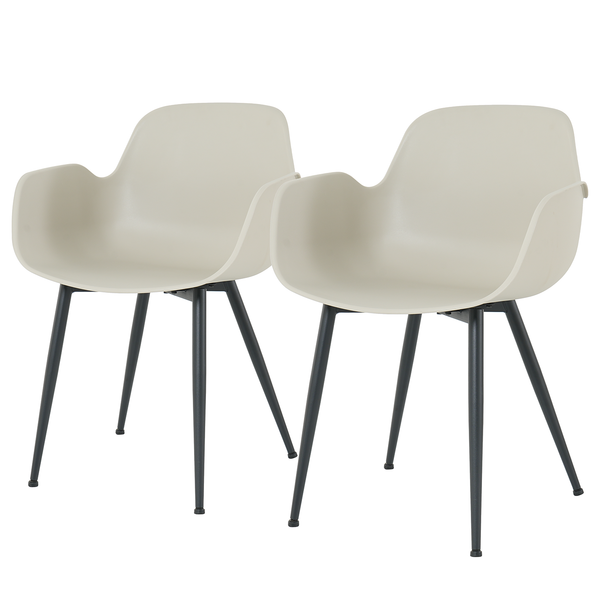 Esszimmerstuhl Sandby 2er-Set - Grau
