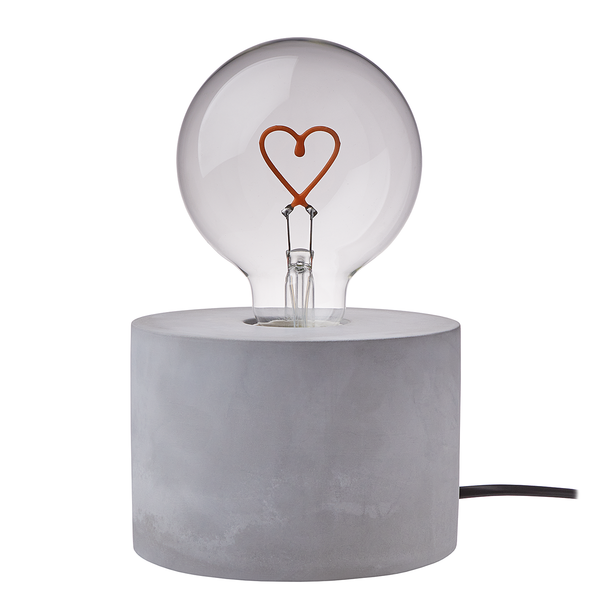 LED-Glühlampe BRIGHT LIGHT Herz - Glas - Pink