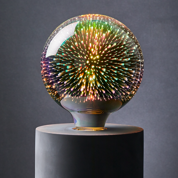 LED-Glühlampe BRIGHT LIGHT Fireworks - Glas - Bunt
