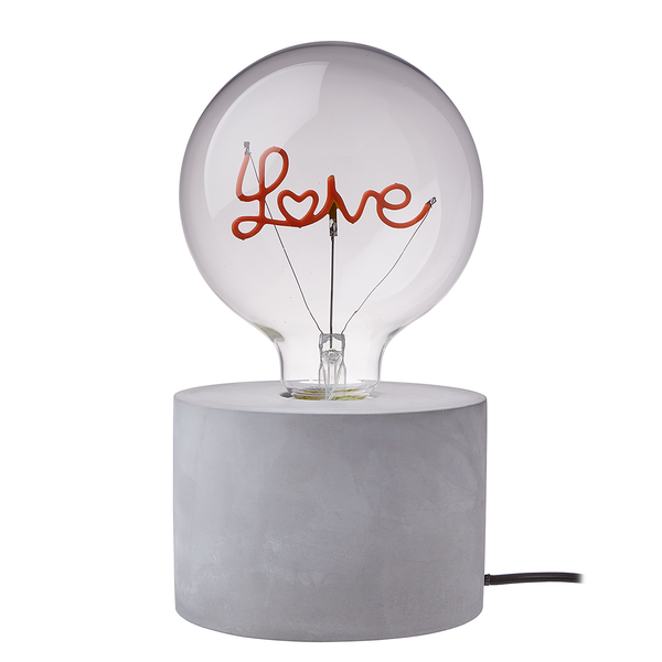 LED-Glühlampe BRIGHT LIGHT LOVE - Glas - Pink