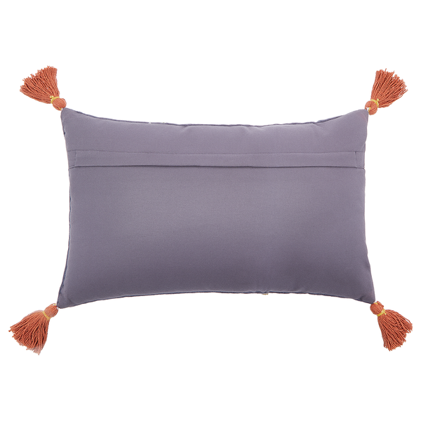 Kissen BOHEMIAN Blumen - Baumwolle / Polyester - Blau