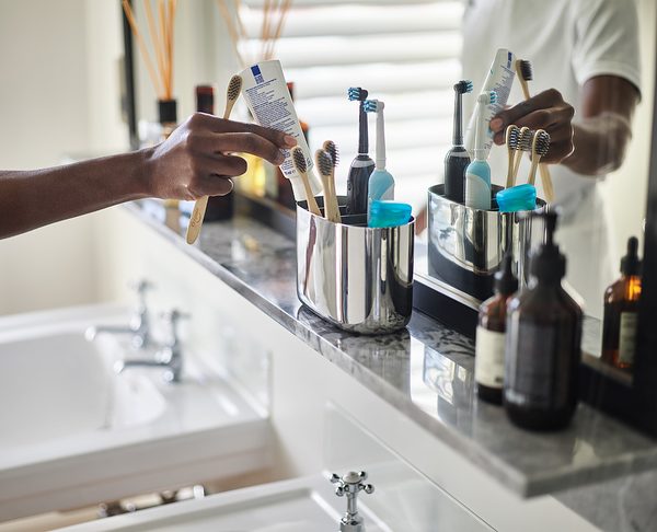 Zahnbürstenhalter Easy Store Luxe - Edelstahl - Silber