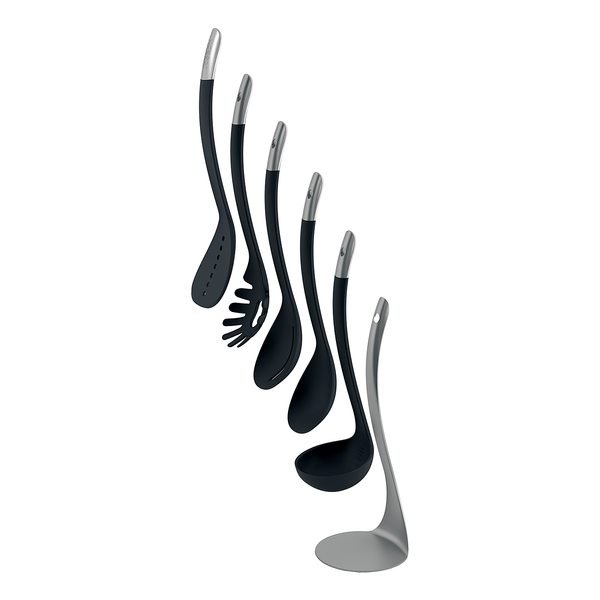 Küchenhelfer-Set Nest Steel 5-teilig - Kunststoff - Silber