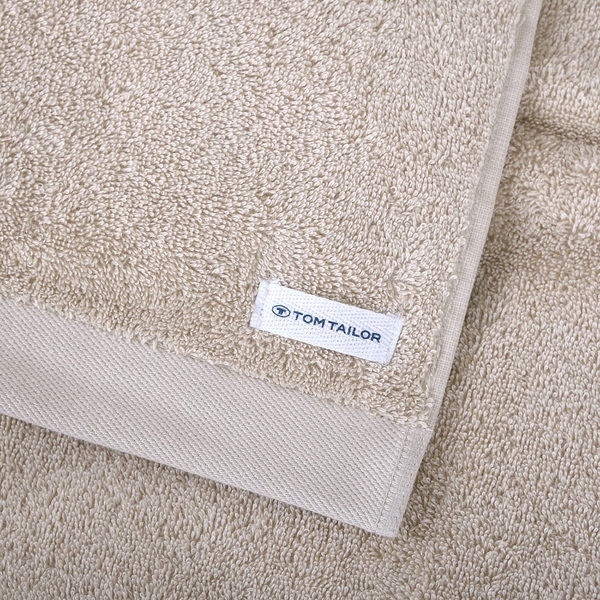 Duschtuch Tom Tailor - Baumwolle - 70 x 140 cm - Beige