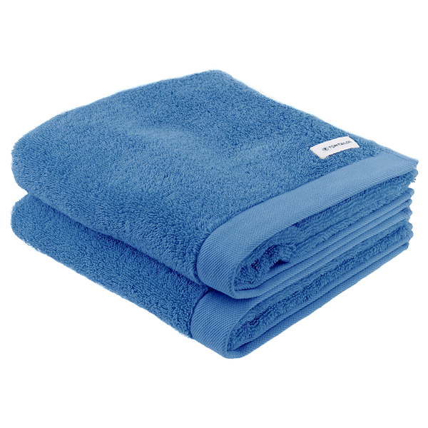 Handtuch Tom Tailor 2er-Set - Baumwolle - 50 x 100 cm - Blau