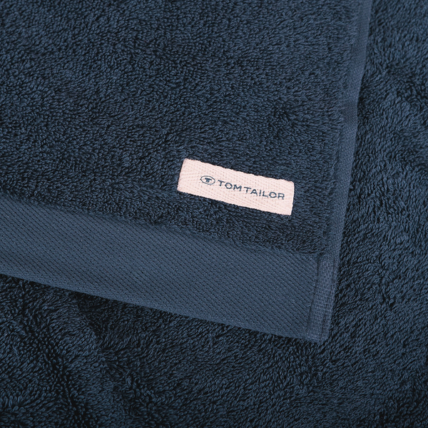 Badetuch Tom Tailor - Baumwolle - 80 x 200 cm - Marineblau