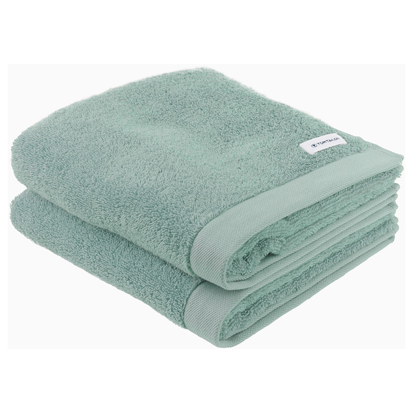 Handtuch Tom Tailor 2er-Set - Baumwolle - 50 x 100 cm - Türkis