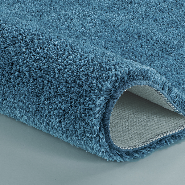 Badteppich Seattle - Polyester - Petrol - 60 x 90 cm