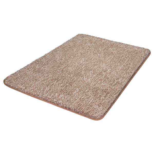 Badteppich Seattle - Polyester - Taupe - 80 x 140 cm