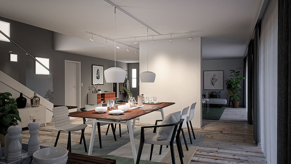 Deckenleuchte Urail Spot Circle - Aluminium - Weiß - Nein