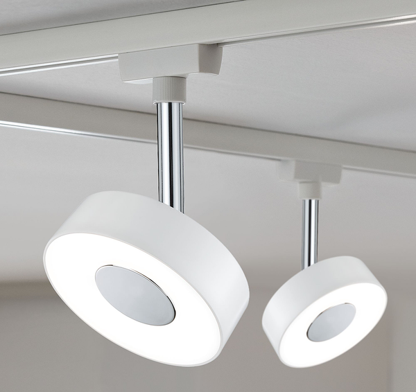 Deckenleuchte Urail Spot Circle - Aluminium - Weiß - Nein