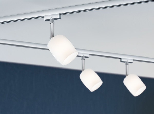 Deckenleuchte Urail Spot Blossom - Aluminium - 1-flammig - Weiß / Chrom