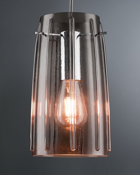 Lampenschirrm Urail 2Easy Drio - Rauchglas - Grau