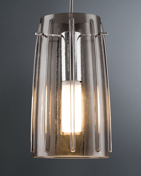 Lampenschirrm Urail 2Easy Drio - Rauchglas - Grau