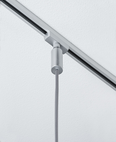 Pendelleuchte Urail 2Easy Basic - Aluminium - 1-flammig - Silber