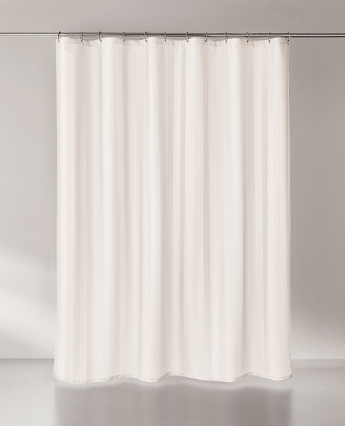 Duschvorhang Stripia - Polyester - Ecru