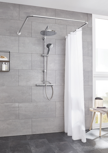 Winkelstange Universal-Stange - Aluminium - Silber