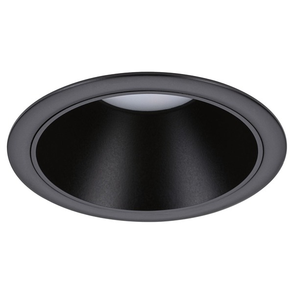 Einbauleuchte Cole Coin - Aluminium / Kunststoff - Schwarz - 3er Set