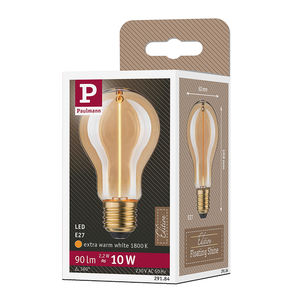LED-Leuchtmittel Floating Shine AGL - Klarglas - Gold