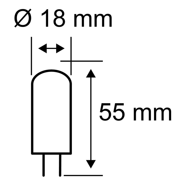 LED-Leuchtmittel STS G9 - Kunststoff - Weiß
