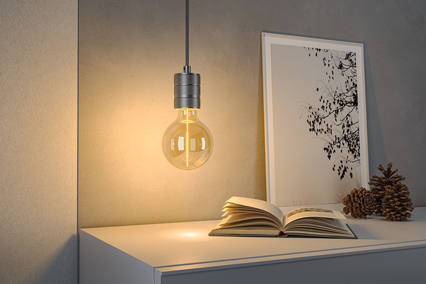LED-Leuchtmittel Floating Shine G95 - Klarglas - Gold