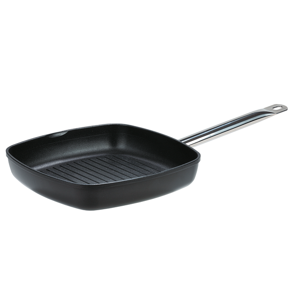 Grillpfanne Traditionell - Aluminium / Edelstahl - Schwarz