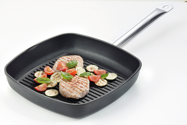 Grillpfanne Traditionell - Aluminium / Edelstahl - Schwarz