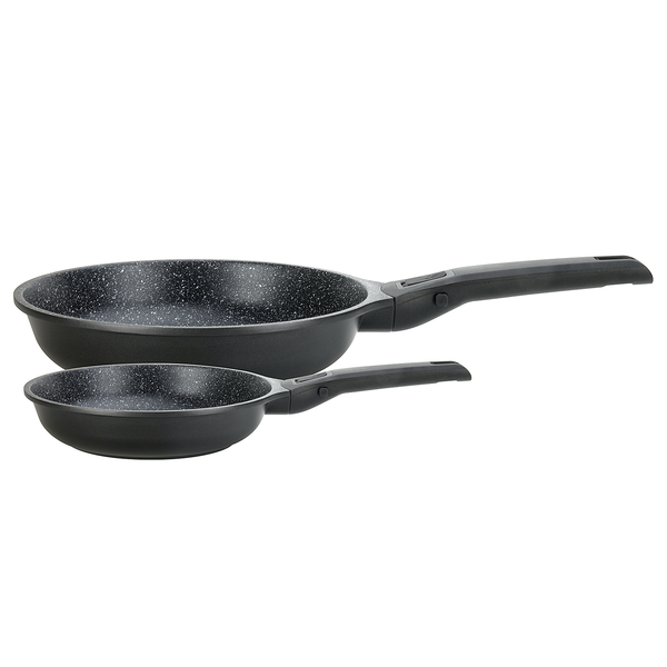 Pfannenset Easy Click 4-teilig - Aluminiumguss - Schwarz