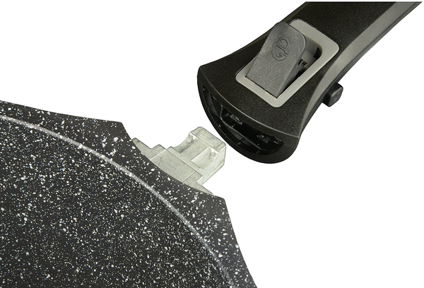 Pfannenset Easy Click 4-teilig - Aluminiumguss - Schwarz