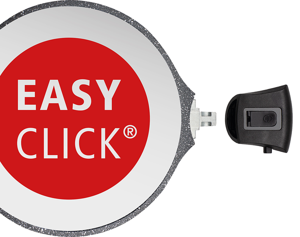 Pfannenset Easy Click 4-teilig - Aluminiumguss - Schwarz