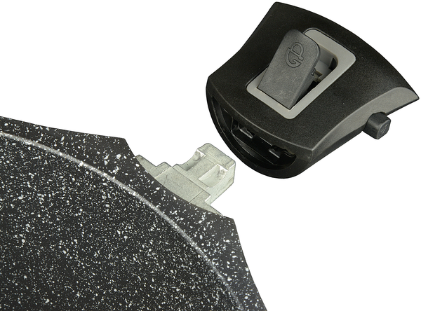 Schmorpfanne Easy Click 5-teilig - Aluminiumguss - Schwarz
