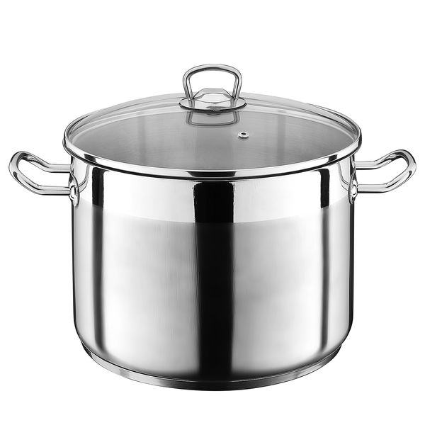 Suppentopf Profi - Edelstahl - Silber - Durchmesser: 30 cm