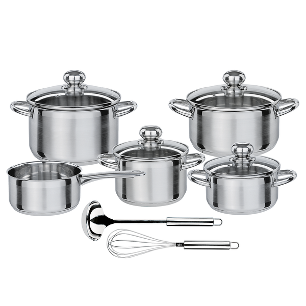 Topfset Silver Star 11-teilig - Edelstahl - Silber