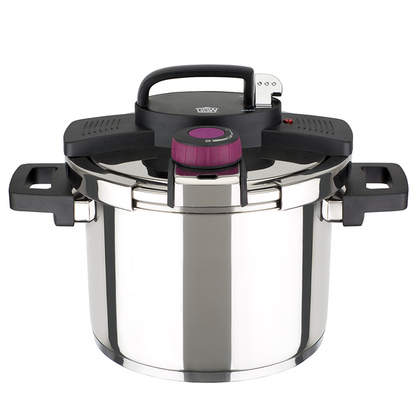 Schnellkochtopf Easy Click 2-teilig - Edelstahl - Silber