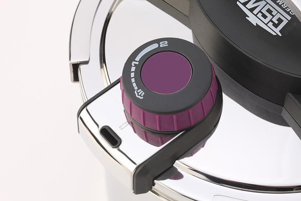 Schnellkochtopf Easy Click 2-teilig - Edelstahl - Silber