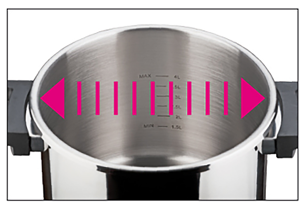 Schnellkochtopf Easy Click 2-teilig - Edelstahl - Silber