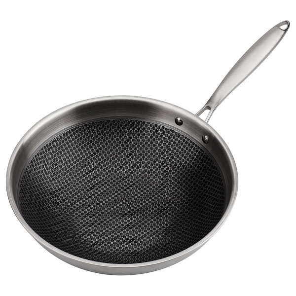 Wokpfanne Asia 2-teilig - Edelstahl - Silber - 2-teilig