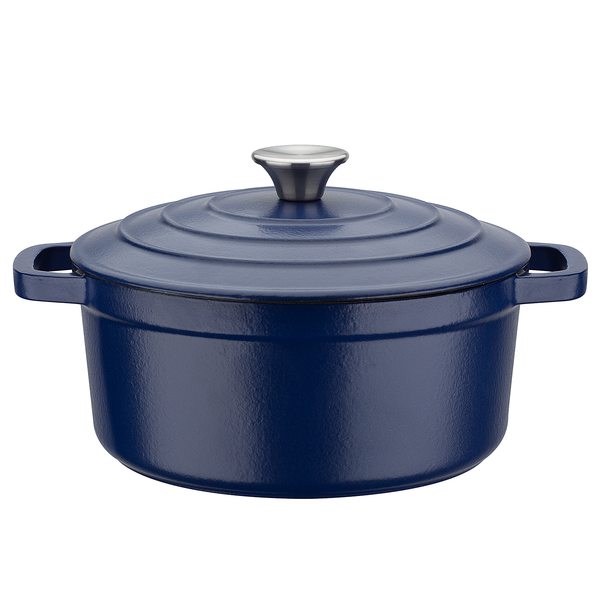 Kochtopf Blue Magic 2-teilig - Gusseisen - Blau - Durchmesser: 24 cm