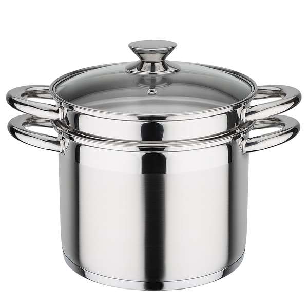 Pastatopf Trevisto 2-teilig - Edelstahl - Silber